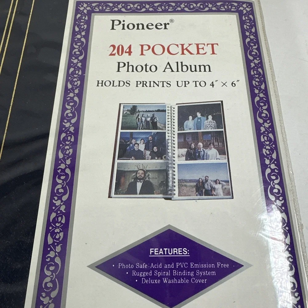 Vintage 1998 Pioneer Blue Gold Photo Album 204 Pocket 4